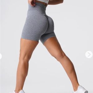 Nvgtn Grey Scrunch Seamless Shorts